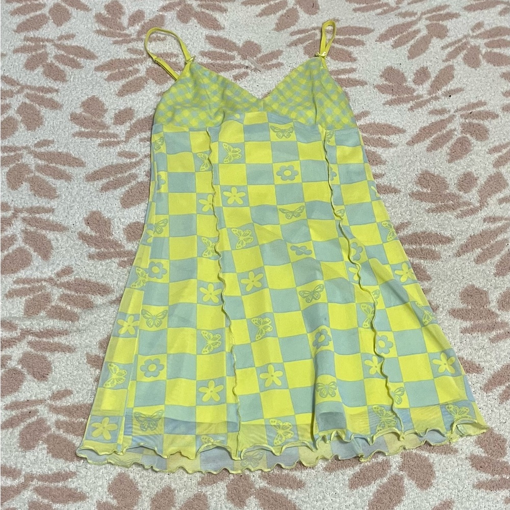Forever 21 Yellow and Green Sundress